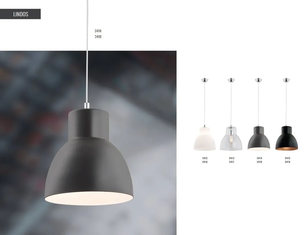Lustra/Pendul design modern LINDOS 25cm