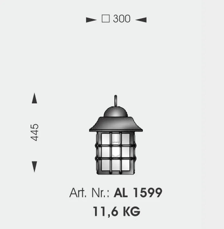 Aplica iluminat exterior din fier forjat, WL 3501