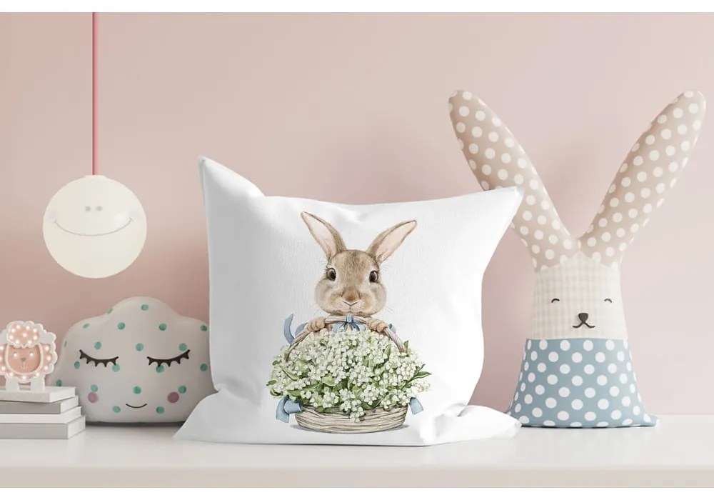 Față de pernă 43x43 cm cu model de Paști – Mila Home