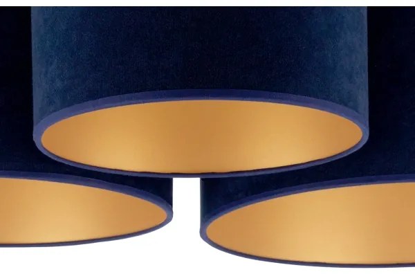 Duolla - Plafonieră ROLLER TRIO 3xE27/60W/230V albastru