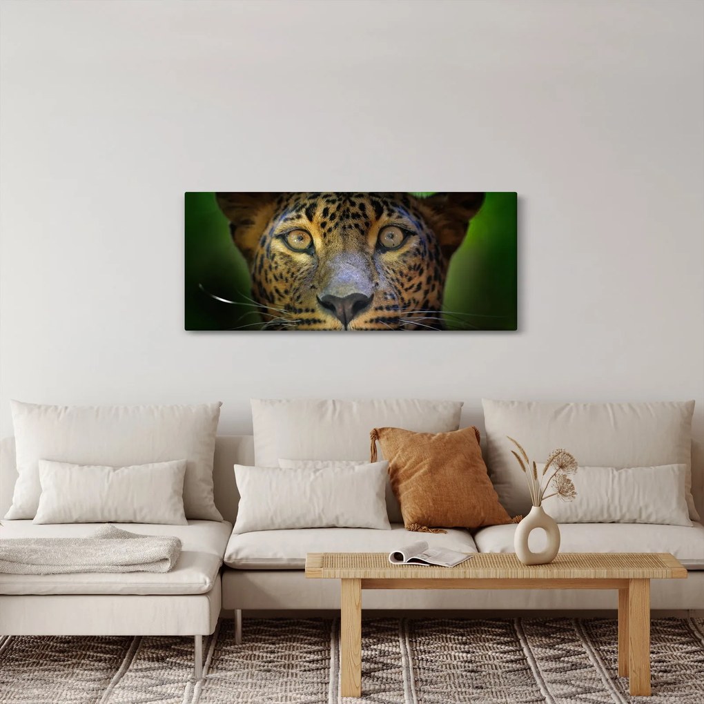 Tablou - Portretul leoparduslui, Sri Lanka (120x50 cm)