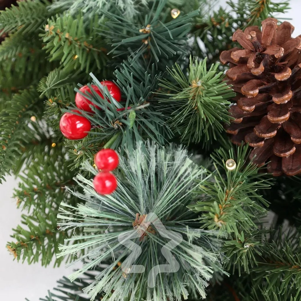 Coronita de Craciun Decorata 50 LED 60 cm