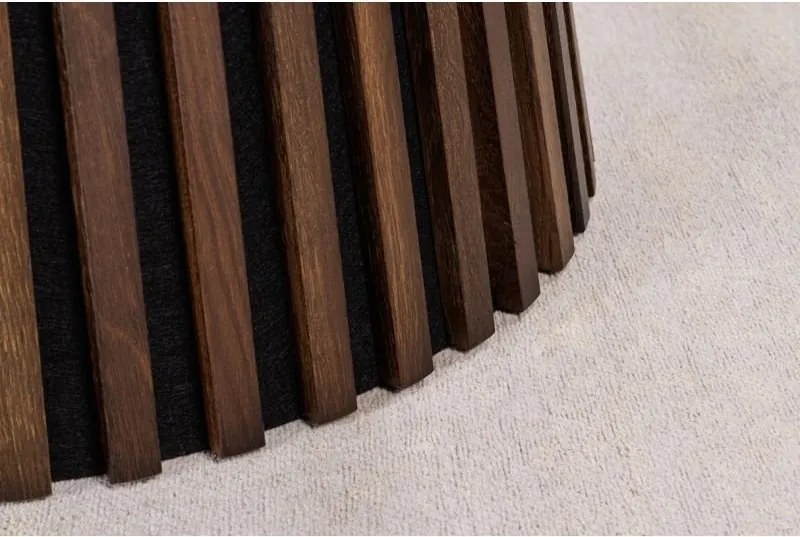 Masa rotunda Valhalla Wood 140cm, stejar inchis