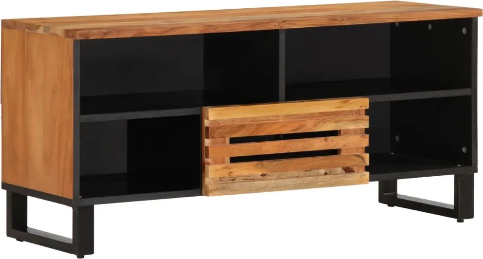 vidaXL Dulap TV, 100x34x46 cm, lemn masiv de acacia