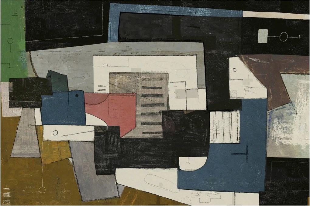 Tablou - Abstracție cubism (90x60 cm)