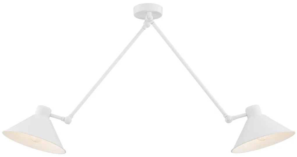 Lustra de tavan reglabila design retro ALTEA 2 alba
