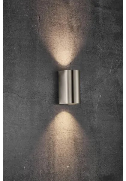 Nordlux - Aplica de exterior CANTO 2xGU10/28W/230V IP44 inox