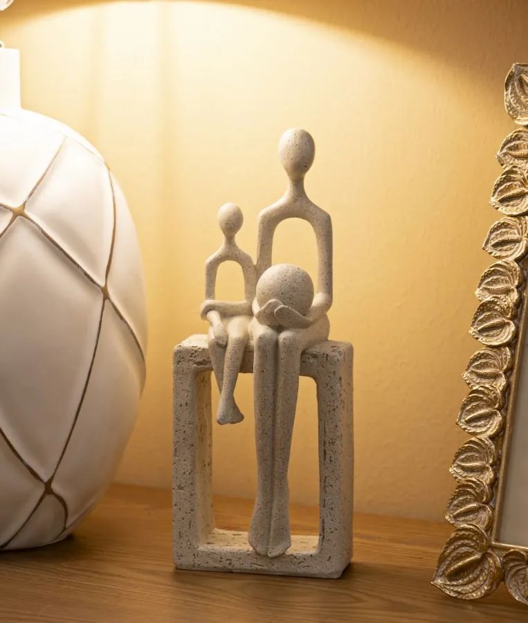 Mauro Ferretti Statuetă Maternitate Cu Pietre, 10 X 7,5 X 26 Cm | Aosom Romania