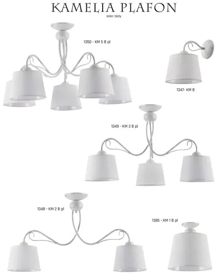 Jupiter 1347 - KM K B - Corp de iluminat perete KAMELIA 1xE27/60W/230V