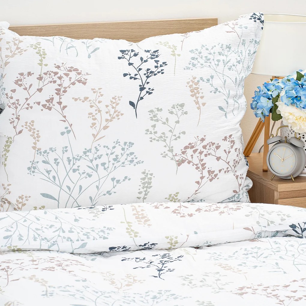 Lenjerie de pat 4Home Pastel Garden bumbac creponat, 140 x 220cm, 70 x 90 cm, 140 x 220 cm, 70 x 90 cm