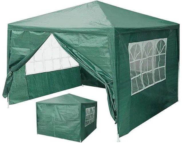 CORT PAVILION DE GRĂDINĂ 3x3 110g/m2 M VERDE GARDEN