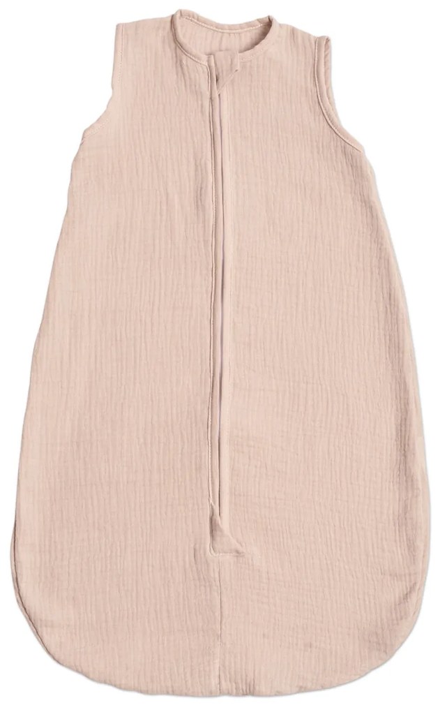 Sac de dormit de vara pentru copii din muselina dubla 0-6 luni Kidizi natural  bumbac 100%, 0.3 tog