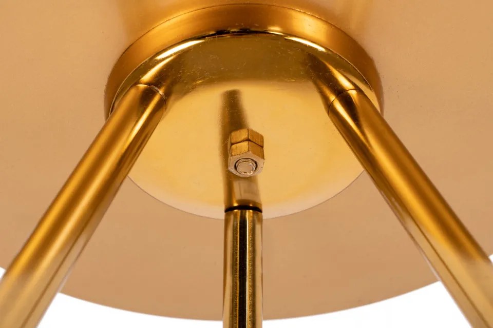 Masuta de cafea rotunda din metal Morrison 38x38x44,5 cm mov/auriu