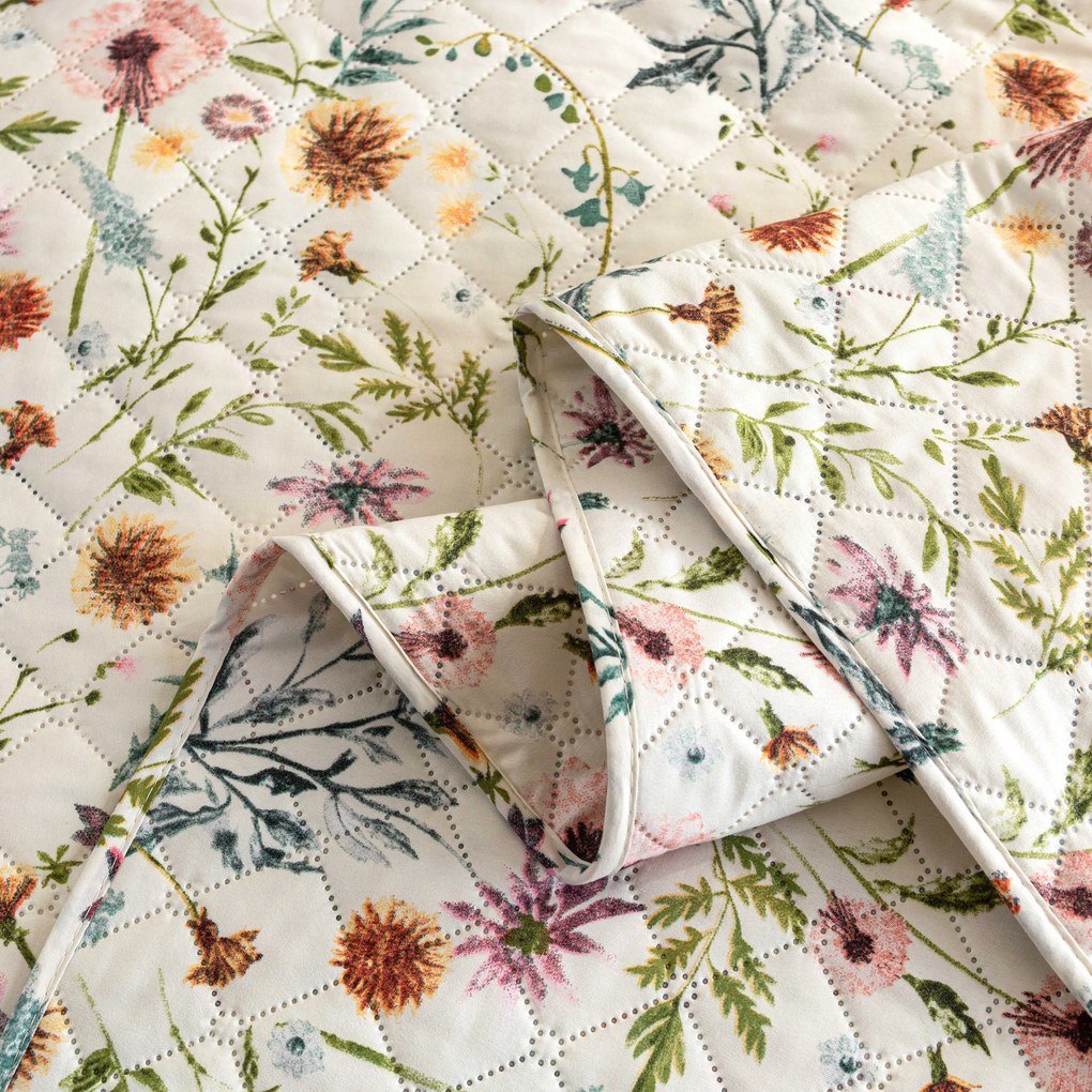 Cuvertura de pat HERBALIS crem Dimensiune: 170 x 210 cm