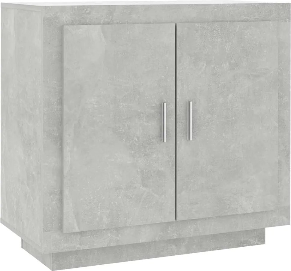 vidaXL Dulap, gri beton, 80x40x75 cm, lemn prelucrat
