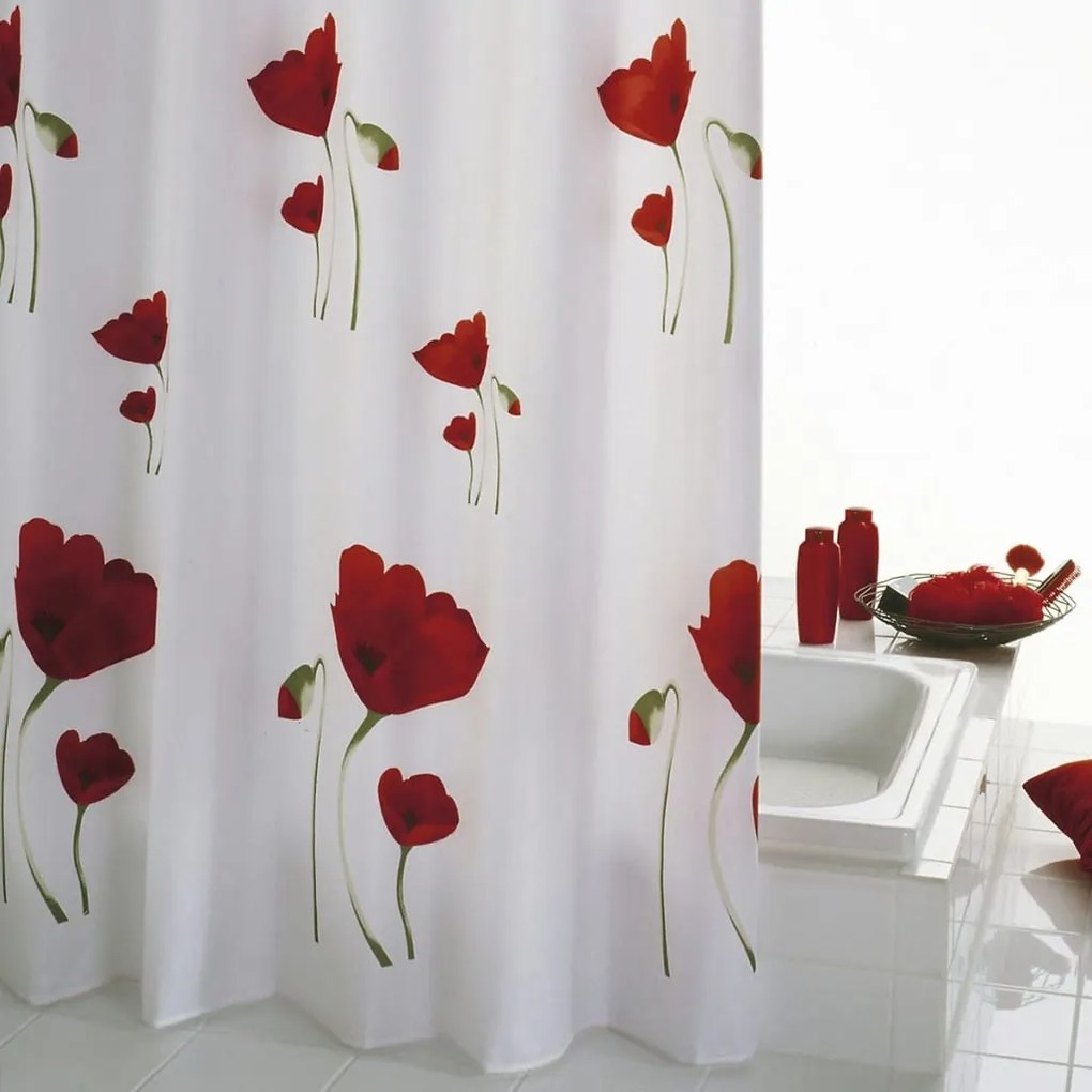 RIDDER Perdea de dus Mohn, 180 x 200 cm