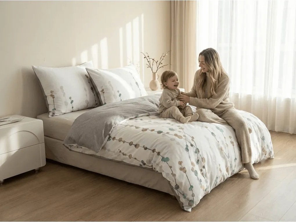 Lenjerie de pat din microflanel CALIWA albă Dimensiune lenjerie de pat: 70 x 90 cm | 140 x 200 cm