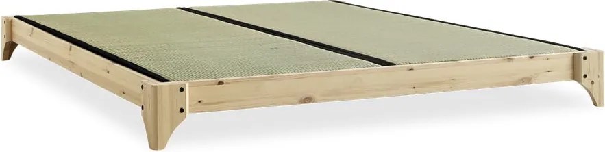 Pat matrimonial din lemn masiv de pin cu somieră 160x200 cm Elan – Karup Design