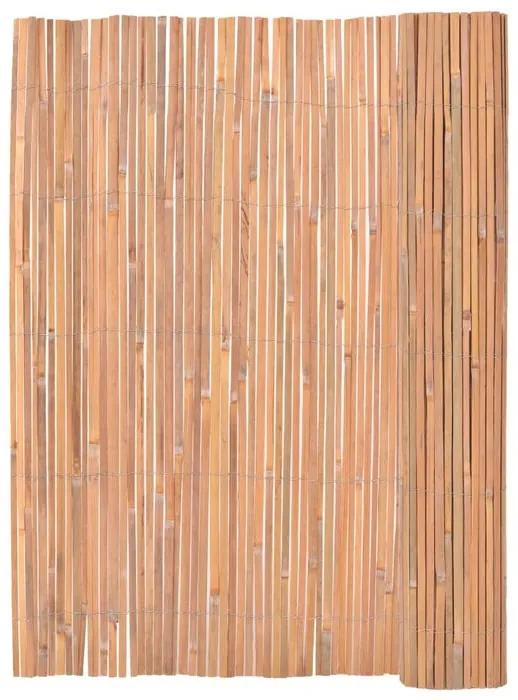 Gard din bambus, maro, 4 x 1,3 m