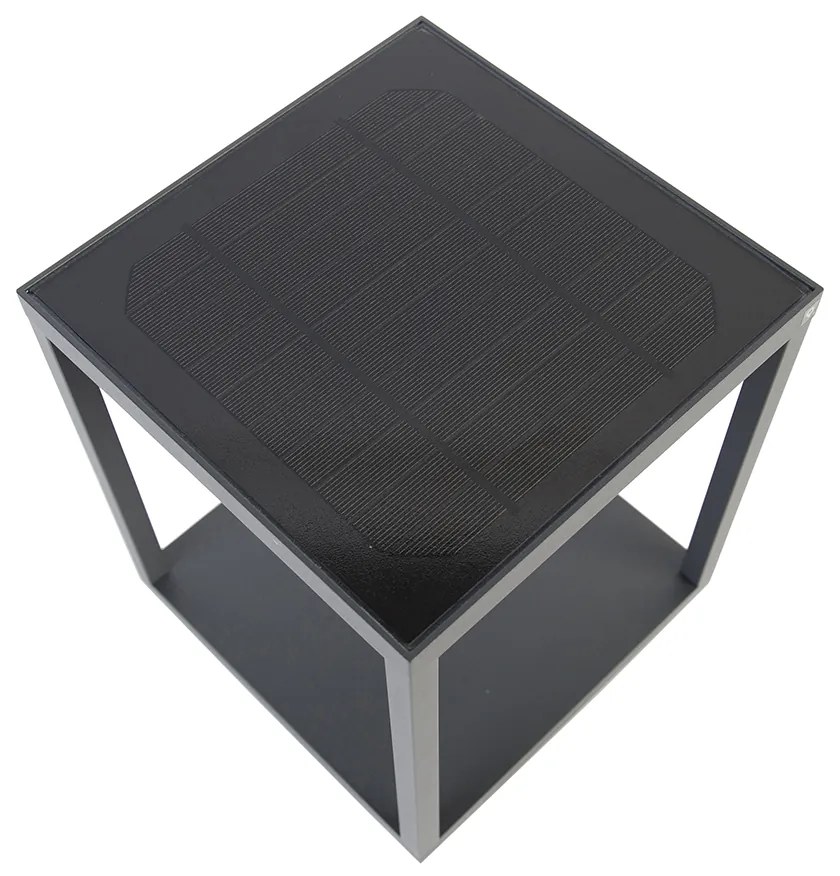 Lampă de podea pentru exterior cu panou solar inclus