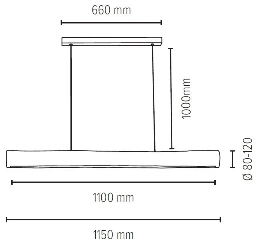 Lustră LED dimabilă pe cablu Spot-Light 69680104 LUCAS LED/33W/230V