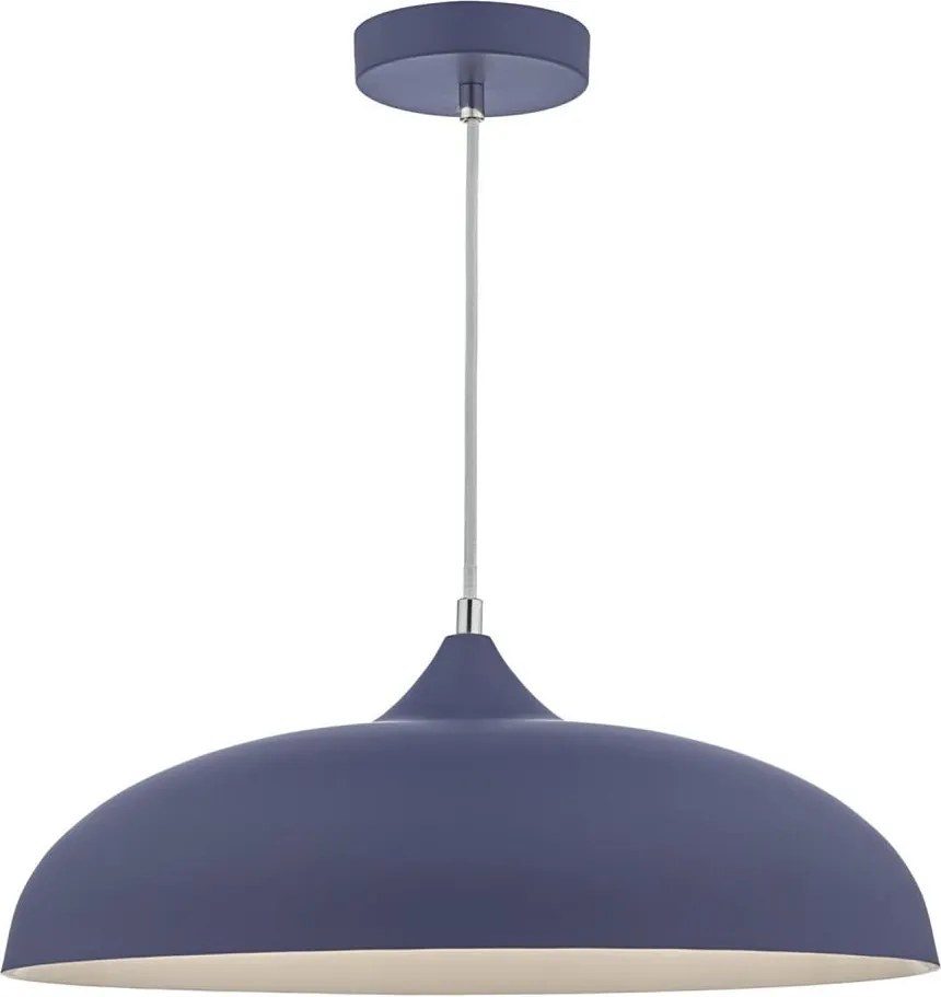 Där Lighting KAE0123 - Lustră suspendată pe cablu KAELAN 1xE27/60W/230V albastră