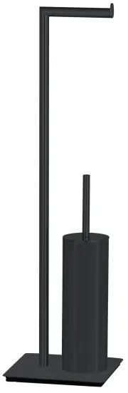 WENKO 71556800 - Set WC RECCO 20 x 71,5 cm, negru