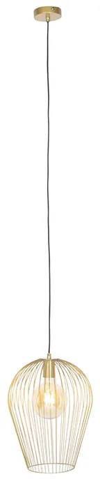 Lampă pendant de design aurie - Wire Ario