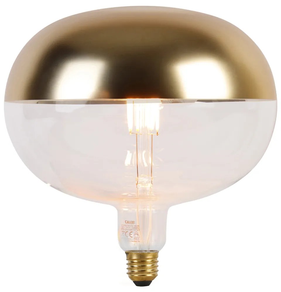 Bec LED E27 reglabil oglindă auriu 6W 360lm 1800K