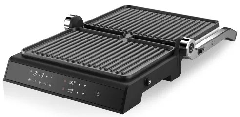 Grătar de contact Niceboy ION Grillmaster 2000W/230V negru/crom mat