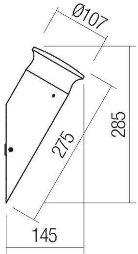 Aplică LED de exterior Redo 90073 ALGON LED/9W/230V IP65 negru