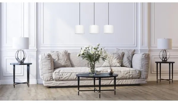 Lustră pe cablu TUZ 3xE27/60W/230V