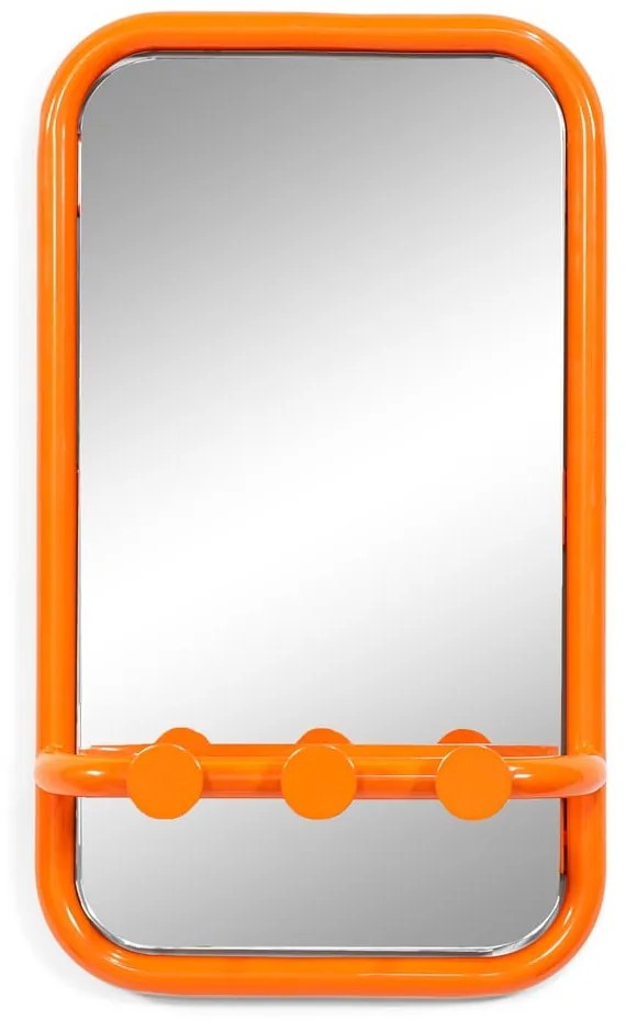 Panou de agățat diverse portocaliu din metal 35x60x11 cm Retro – Spinder Design