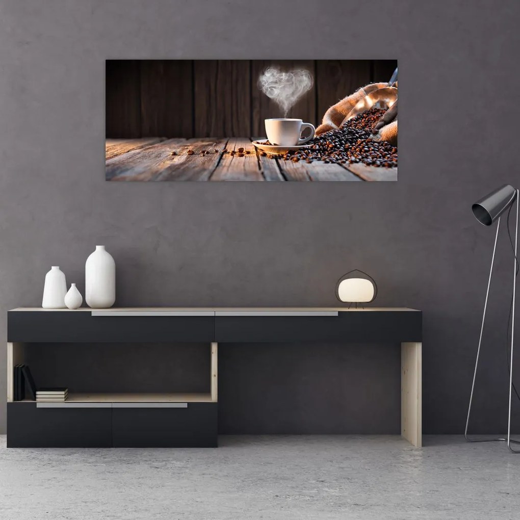 Tablou - Timp pentru cafea (120x50 cm)