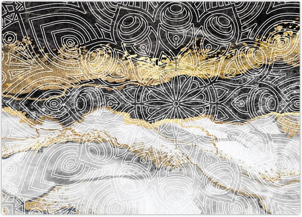 Tablou - Mandala în marmură (70x50 cm)