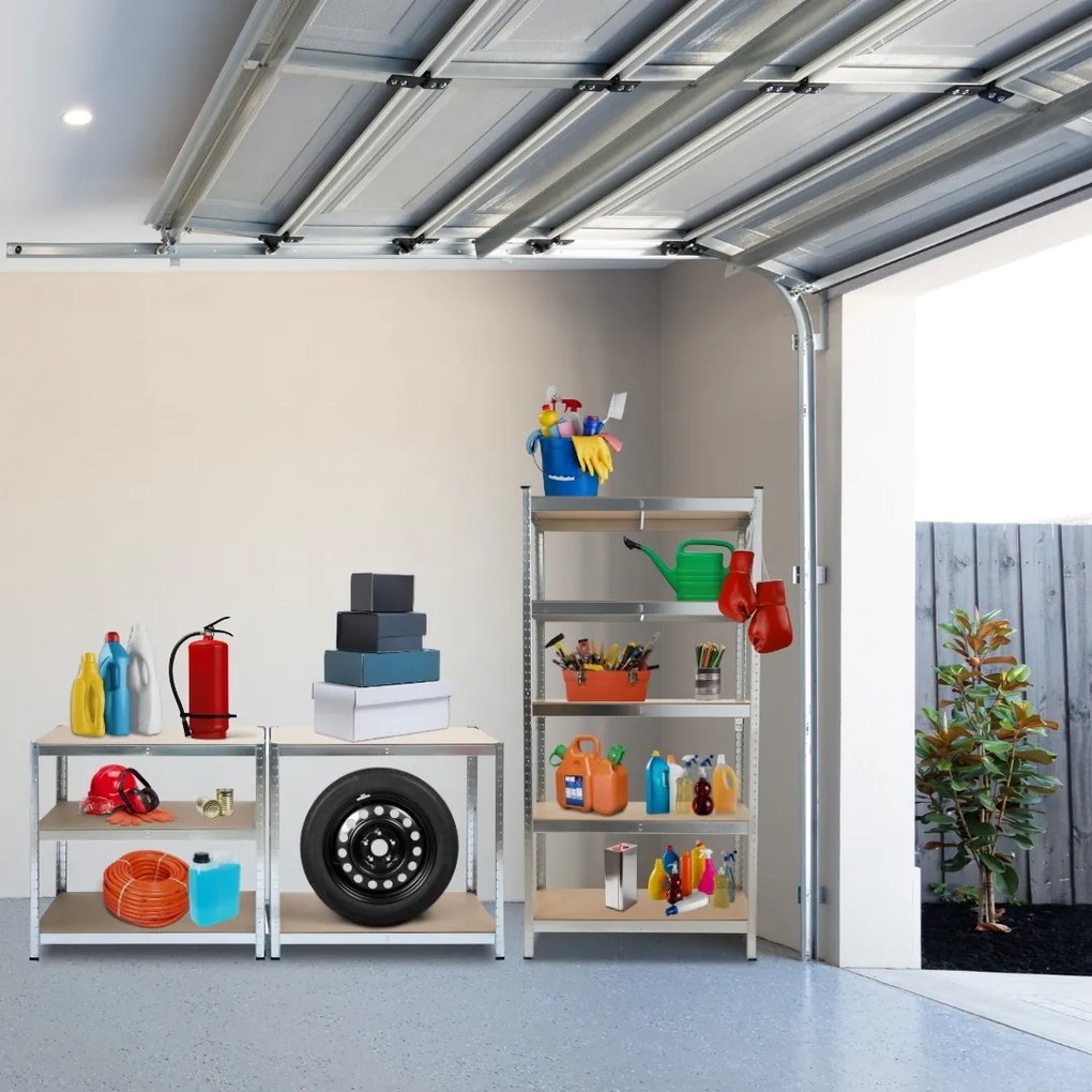 Raft cu capacitate mare HEAVY, max. 875kg, 90x40x180cm, argintiu Jurhan