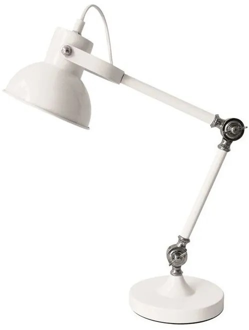 Lampa de birou cu brat articulat Dunik alb NVL-6713001