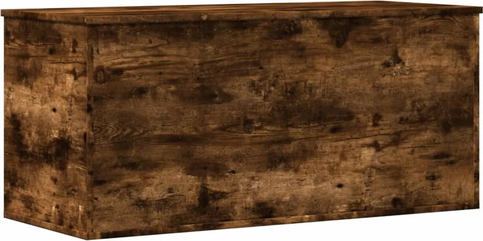 vidaXL Cutie de depozitare stejar fumuriu, 100x42x46 cm lemn prelucrat