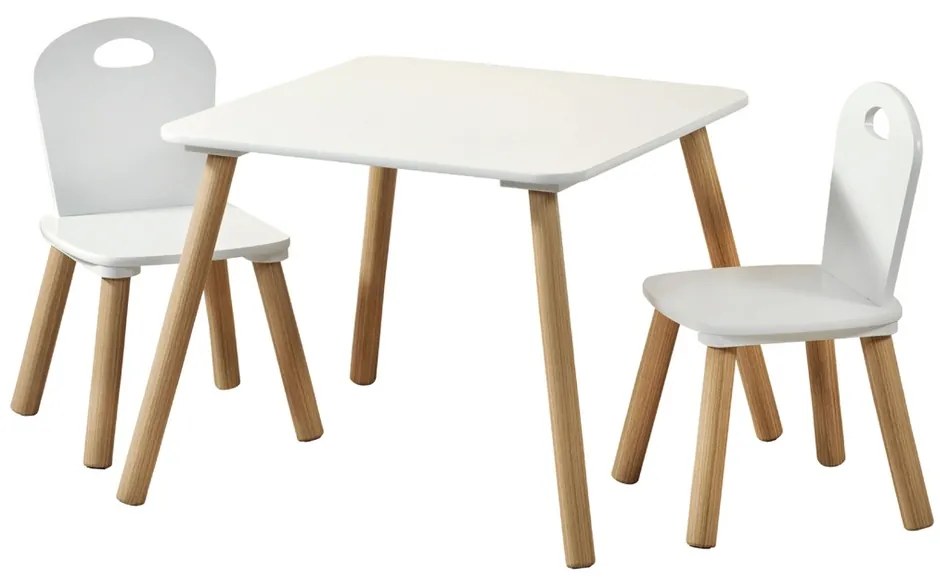 Kesper 17712 Masă pentru copii și 2 scaune White