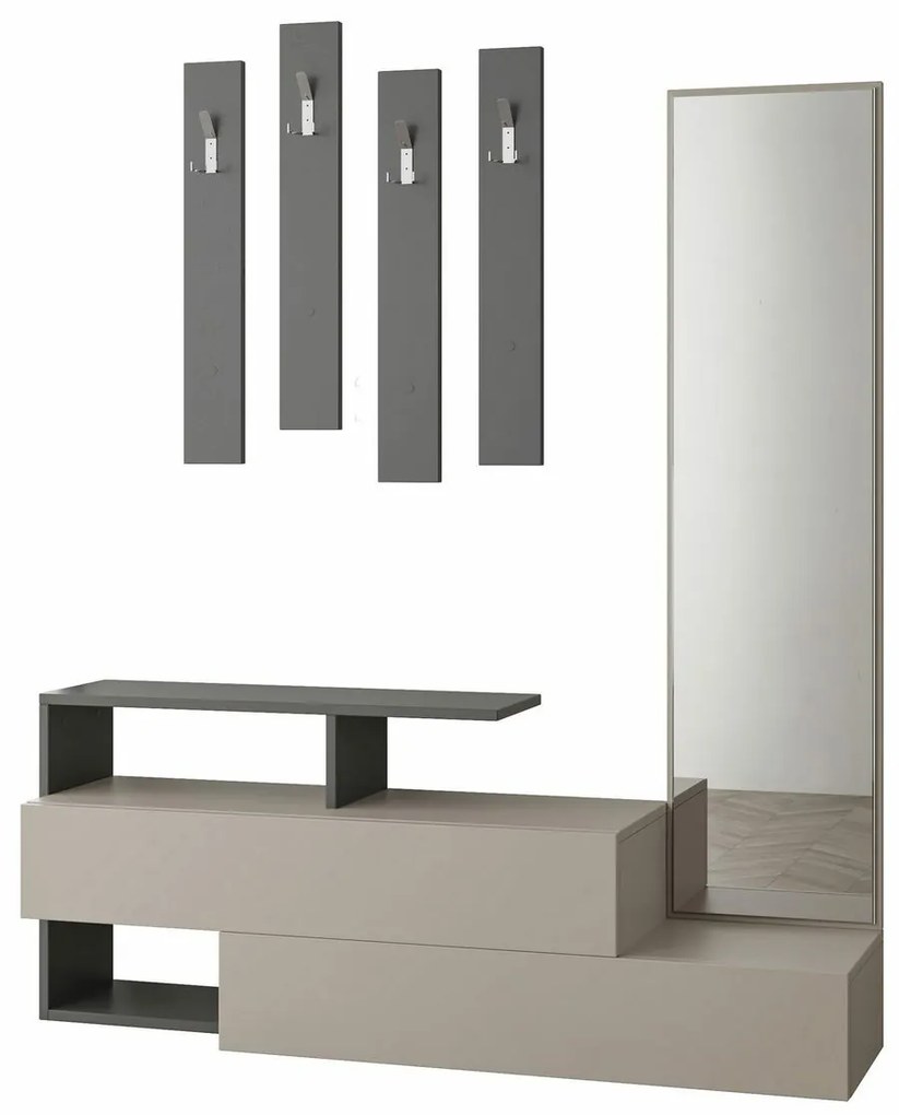 Set de hol Ramda Light Mocha and Anthracite