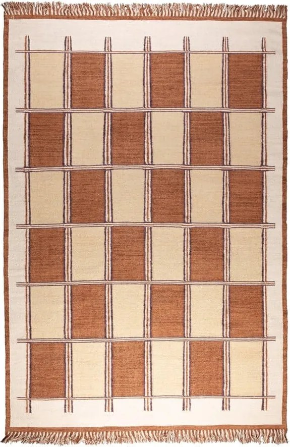 Covor teracotă din bumbac 160x230 cm Gambit – Dutchbone