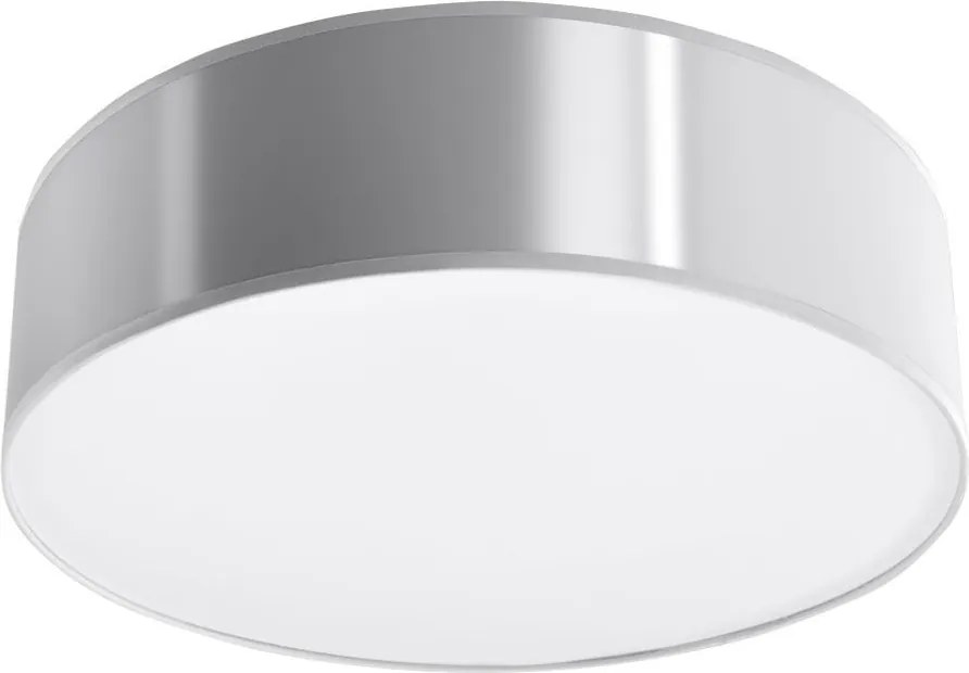 Plafonieră argintie ø 35 cm Atis – Sollux