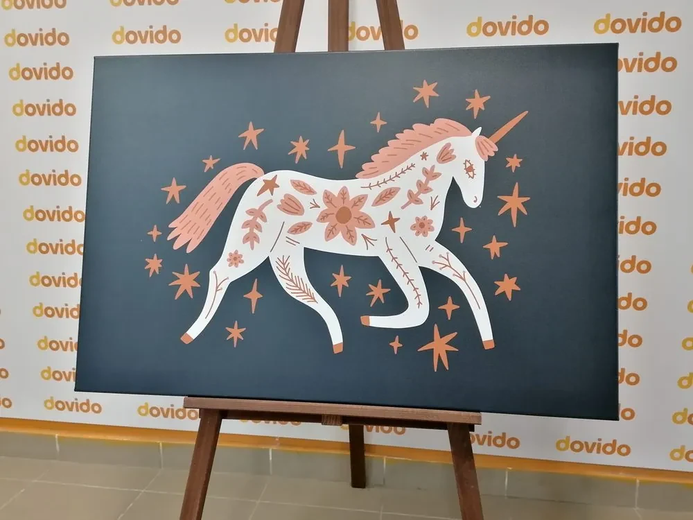 Tablou inorogul de poveste în atingere populară