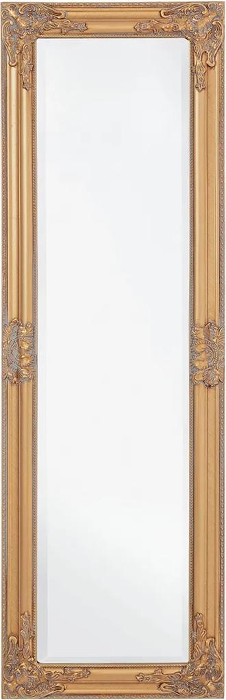 Oglinda decorativa perete cu rama auriu antic Miro 42 cm X 132 H