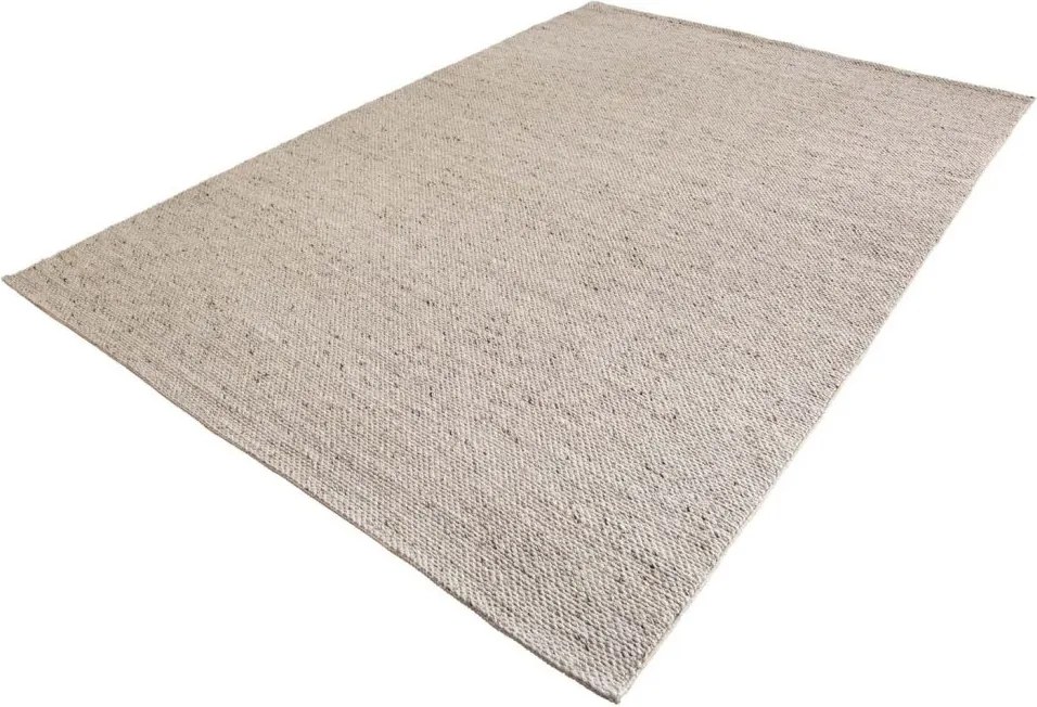 Covor WOOL XXL 350x240cm gri argintiu din lana