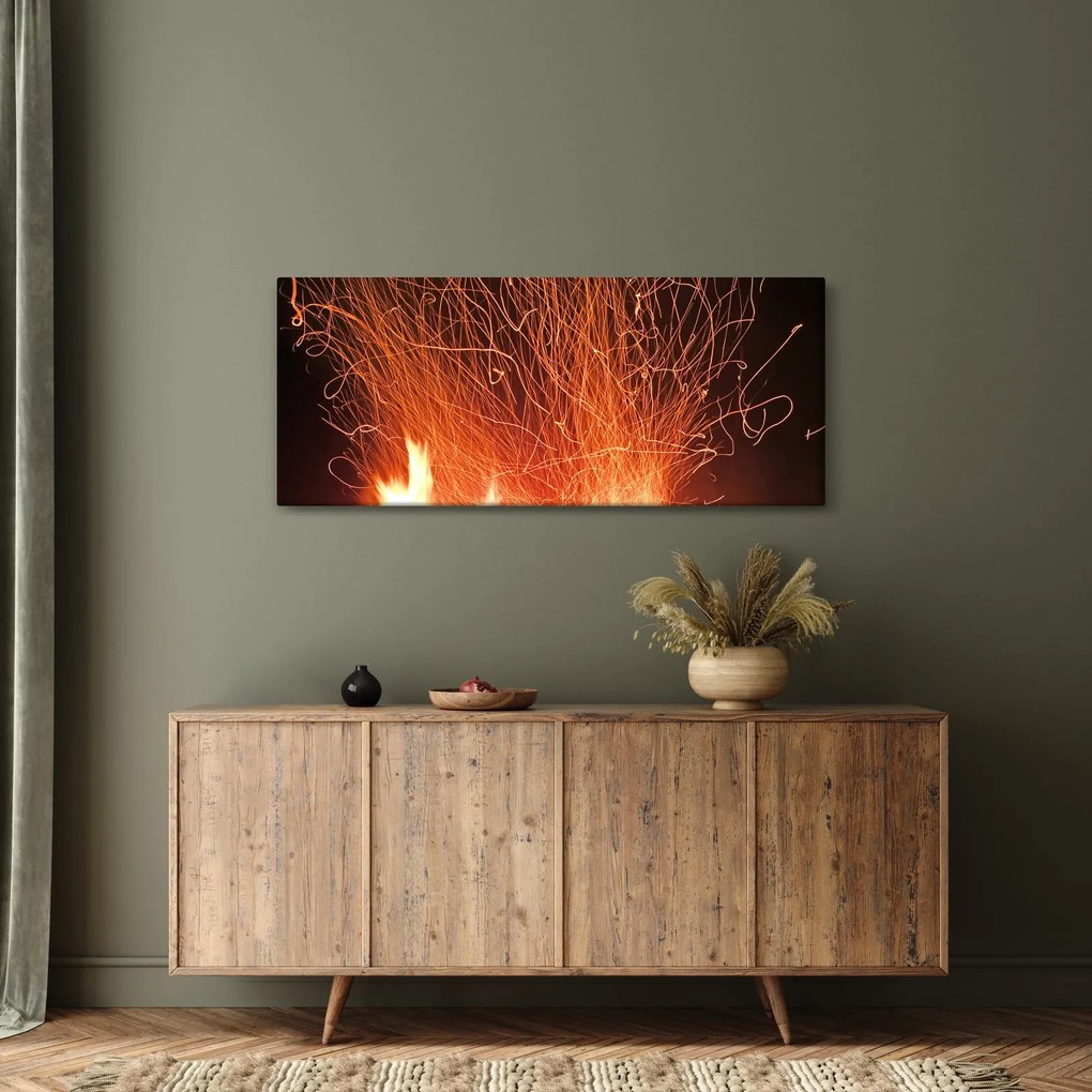 Tablou cu focul (120x50 cm)