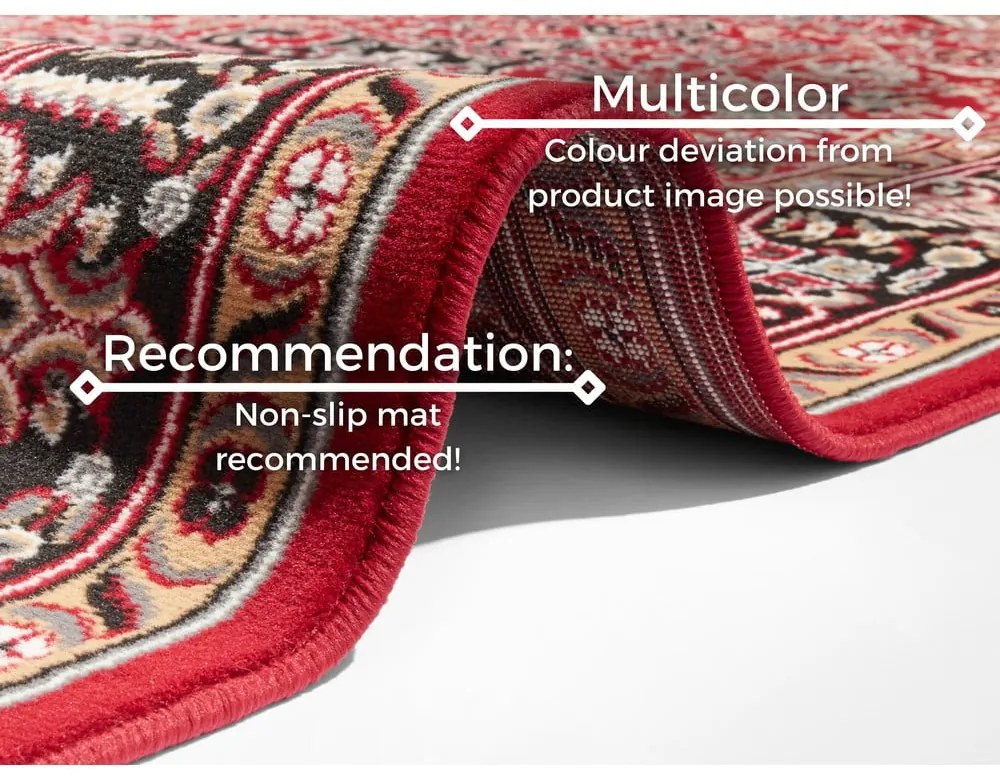 Covor Nouristan Skazar Isfahan, 80 x 150 cm, roșu