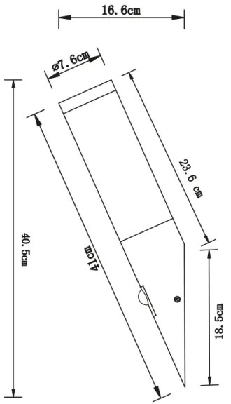 Globo 3157AS - Aplică perete exterior cu senzor BOSTON 1xE27/60W/230V IP44