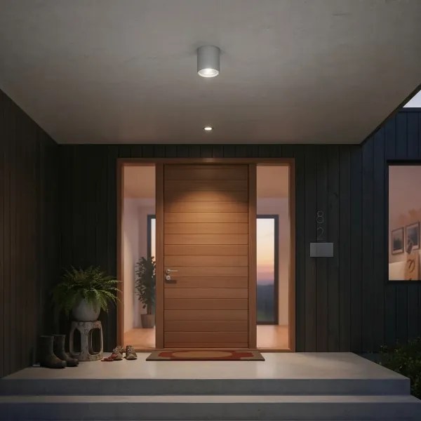 Ideal Lux - Spot exterior GUN, 1xGU10/28W/230V, Ø 11 cm, IP55, gri