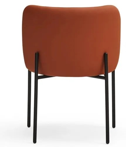 Set de scaune de sufragerie portocaliu 2 buc. tapițat Mogi – Teulat